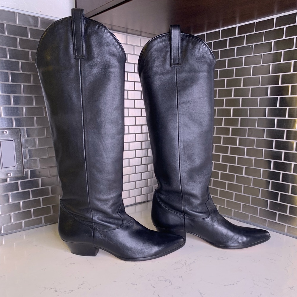Tamara Mellon Legend 35 Nappa Leather Cowboy Size EU 37.5 US 7-7.5 buttery soft